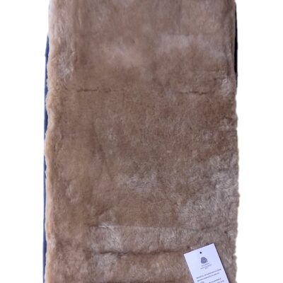 Bozz Äkta Lammskinnsdyna Kortklippt Nappa/Linen